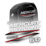 Adesivo Tampa Motor Mercury 60 Metalizado