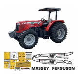 Adesivo Trator Mf 4275 Cromado Turbo
