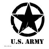 Adesivo Us Army Guerra Automotivo Carro Fusca 2 Unidades