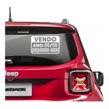 Adesivo Vende-se Para Carro - Preencha Você Mesmo 2 Unidades