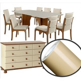 Adesivo Vinil Envelopar Mesa Vidro Laca Bege Off White 2mx1m