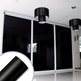 Adesivo Vinil Preto Blecaute Bloquear Luz Janela Vidro 3mx1m
