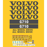 Adesivo Volvo G710 Motoniveladora Completo E Etiquetas Mk