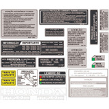Adesivos Advertência Honda Cbx 750 Metalizado Premium