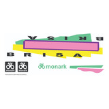 Adesivos Antiga Bicicleta Monark Brisa Aro 26 1990 Rosa