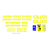 Adesivos Antiga Caloi Aspen Sport Super Amarelo/prata
