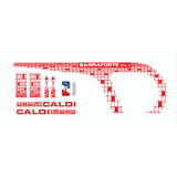 Adesivos Antiga Caloi Barra Forte Xl7 1987 Vermelho
