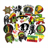 Adesivos Bob Marley Reggae Jamaica Rastafari Sticker Premium