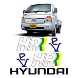 Adesivos Caminhão Hyundai Preto Hr Ev