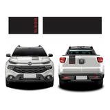 Adesivos Capo E Tampa Traseira Para Fiat Toro Freedom 18958