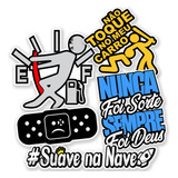 Adesivos Carro Rebaixado Frase Som Automotivo Dub 5 Peças