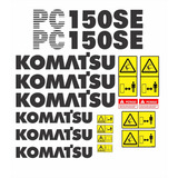 Adesivos Compatível Escavadeira Hidráulica Komatsu Pc 150se