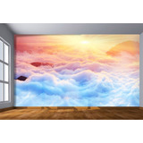 Adesivos De Parede Sol Acima Das Nuvens Céu 3d M² Nsk75