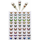 Adesivos De Unhas 3d Butterfly Holographic