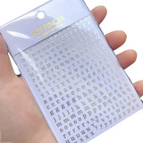 Adesivos Decorativos Letras De Resina Epóxi 1 Peças 0,5cm