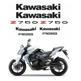 Adesivos Emblemas Compatível Kawasaki Z750 Preto Abs Z750