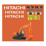 Adesivos Escavadeira Hidráulica Fiat Hitachi Zaxis
