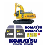 Adesivos Escavadeira Komatsu Pc200-8 Pc2008 Kit