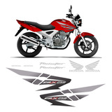 Adesivos Faixa Tanque Moto Honda Twister Cbx 250 2008 Prata