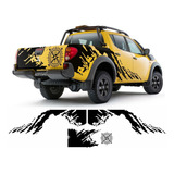 Adesivos L200 Faixa Lateral Rosa Dos Ventos Kit L2022