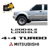 Adesivos L200 Gls 4x4 Turbo 2001/