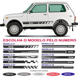 Adesivos Laterais Lada Niva Jeep 4x4 Off Road