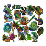 Adesivos Marijuana Cannabis Weed Erva Folha 420 Baseado 