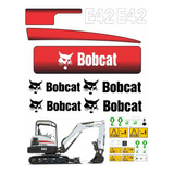 Adesivos Mini Escavadeira Bobcat E42 Ca-17481 Mq