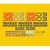 Adesivos Mini Escavadeira Wacker Neuson 3503 E Etiquetas Mk