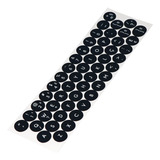 adesivos redondos pt-br abnt2 teclado logitech preto