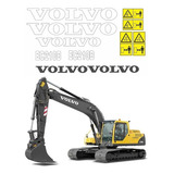 Adesivos Retroescavadeira Volvo Ec210b Ec 210b Ca-00503 Mq Cor