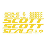 Adesivos Scott Scale Amarelo Montain Bike
