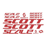 Adesivos Scott Scale Vermelho Montain Bike