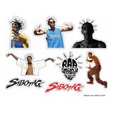Adesivos Sticker De Música Do Rapper Sabotage Rap Hip Hop