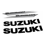 Adesivos Suzuki Burgman 2008 Moto Prata