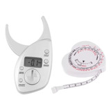 Adipômetro Medidor De Gordura Digital + Trena C/ Imc 1,5 Mts
