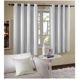 Admirare Curtina Ambientes Pequenos De 170cm X 220cm Liso Cor Branca - Unidade De 1