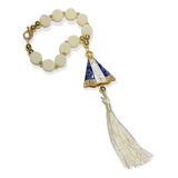 Adorno De Carro Nossa Senhora Aparecida Perola 10mm Terço