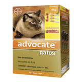 Advocate Antipulgas Gatos Até 4kg Combo 3 Pipetas - Bayer