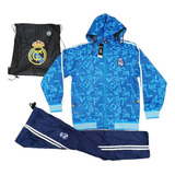 Agasalho De Time Europeu ( Real Madri) Blusa E Calça /bag