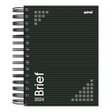 Agenda 2025 Brief 176 Fls Preto Capa Dura Spiral