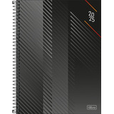 Agenda 2025 Spot Grande Preta M9 Tilibra Kit Com 4 Unidades