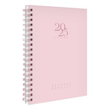 Agenda Capa Dura Planner Semanal Spot Colors Rosa Claro