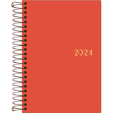 Agenda Espiral Diária 129x187cm Napoli Cores 2024 Tilibra