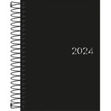 Agenda Executiva Espiral Diária Napoli Preta M5 Tilibra
