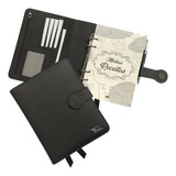 Agenda Minhas Receitas Couro 168 R Gravação Laser Raffai