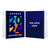 Agenda Personalizada Luxo A5 Diaria Capa Dura Com Nome Logo