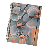 Agenda Planner Flores E Borboletas Permanente 2024 Capa Dura Cor Da Capa 01