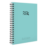 Agenda Planner Semanal 2024 Cores Spot Colors Azul Tiffany