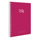 Agenda Planner Semanal 2024 Cores Spot Colors Pink